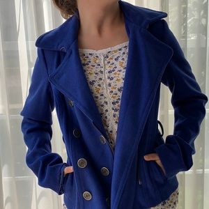 dELiA’s royal blue pea coat for girls